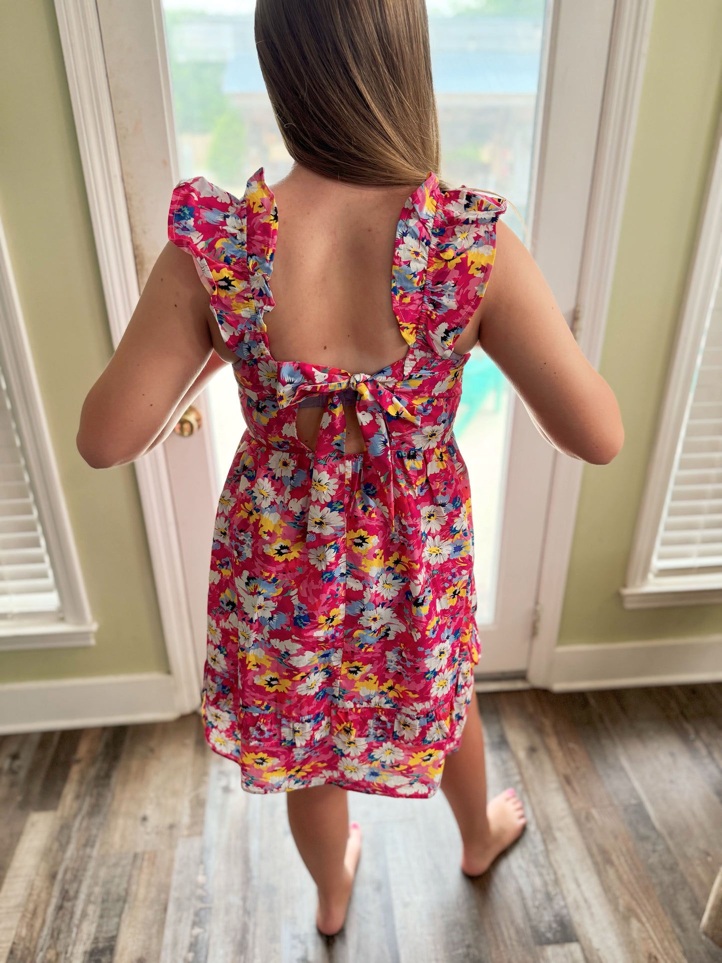 Floral Smocked Bodice Dress
