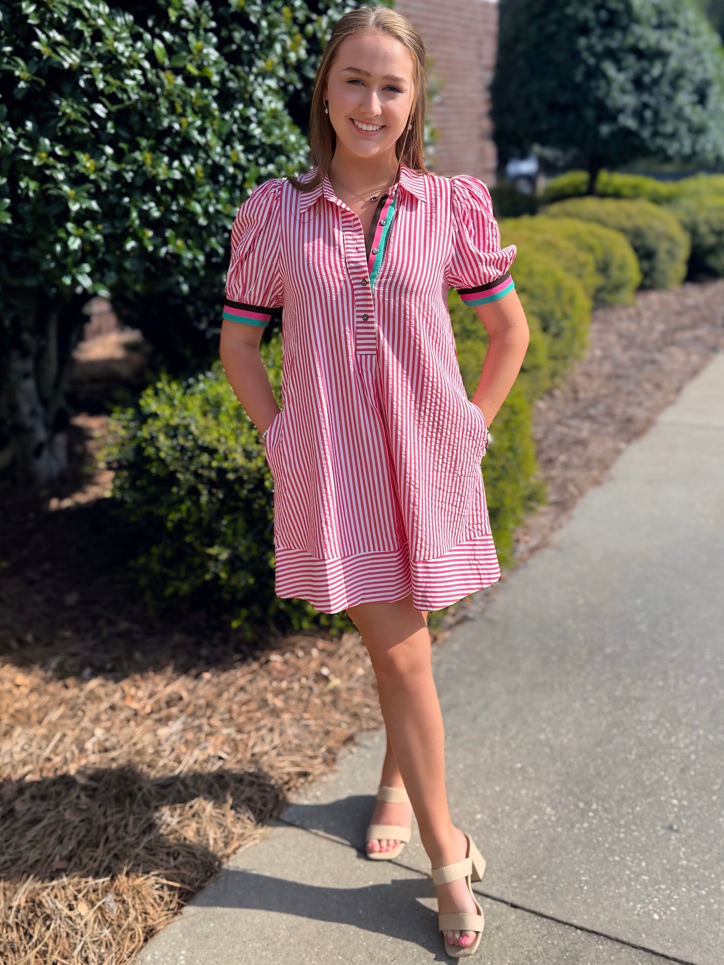Striped Swing Dress