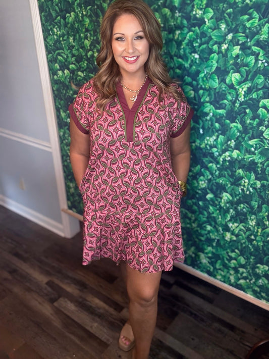 Jenny Lynn Dress in Wine