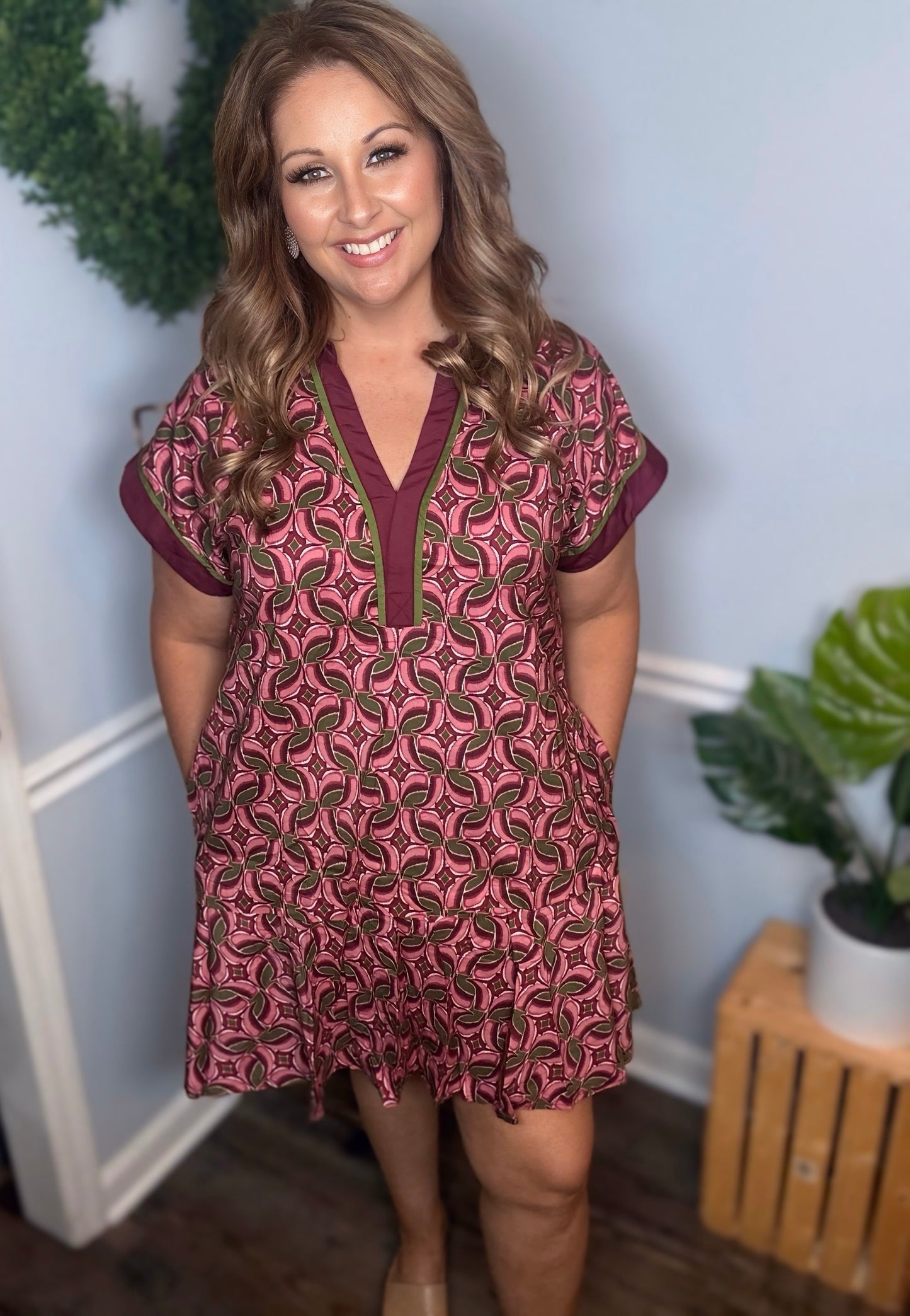 Jenny Lynn Dress in Wine
