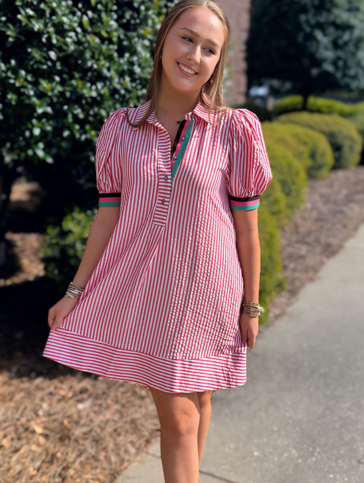 Striped Swing Dress