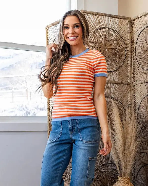 Sweet Moments Top Orange