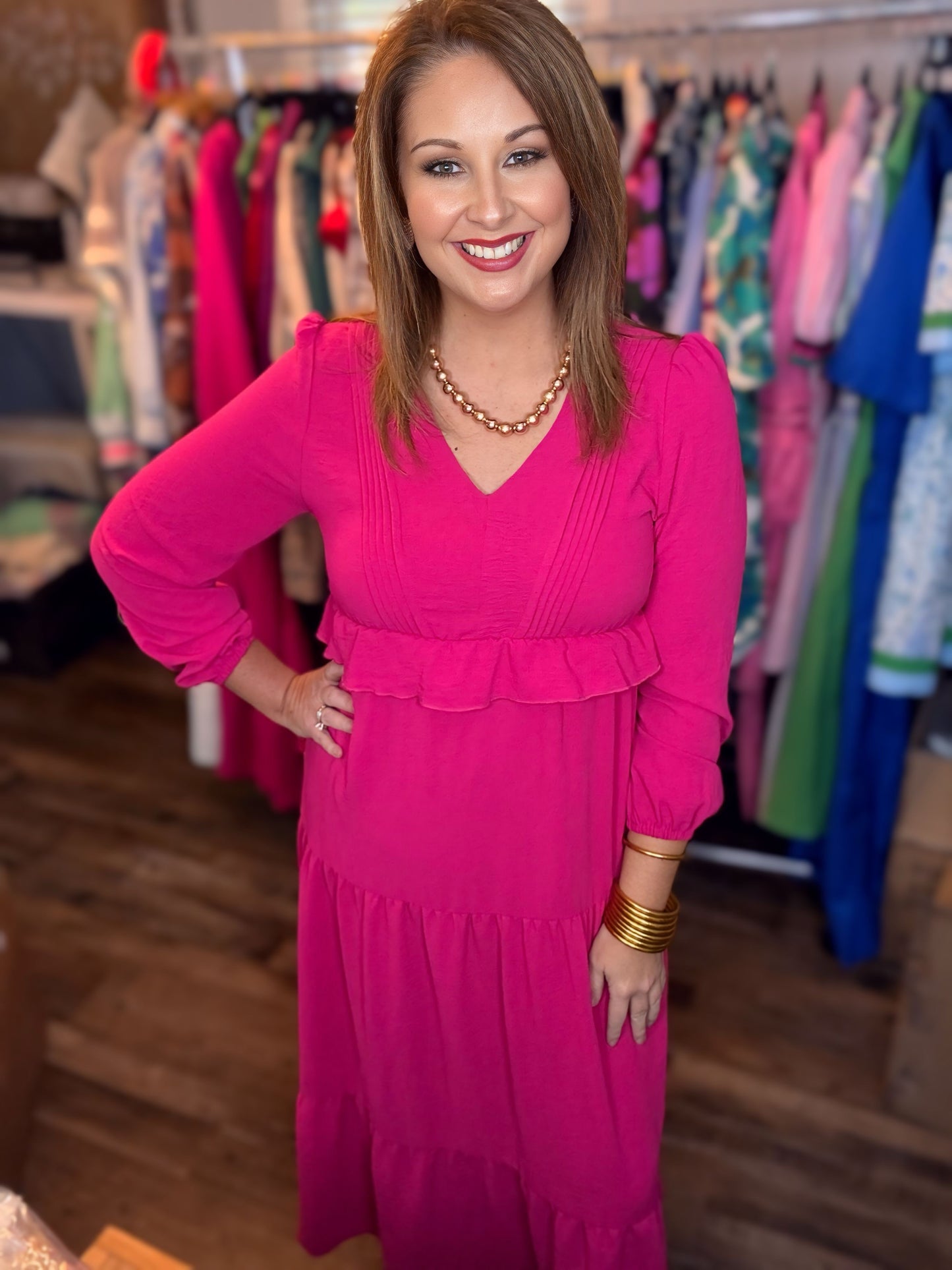 Maxi Dress in Berry