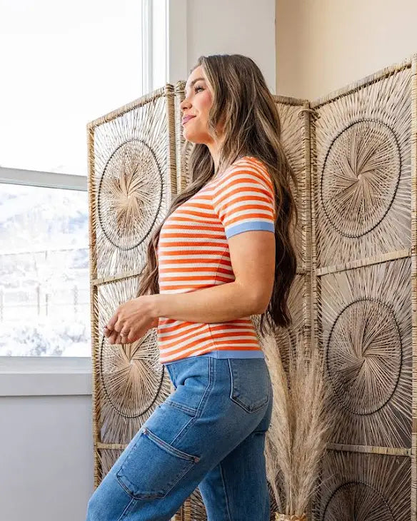 Sweet Moments Top Orange