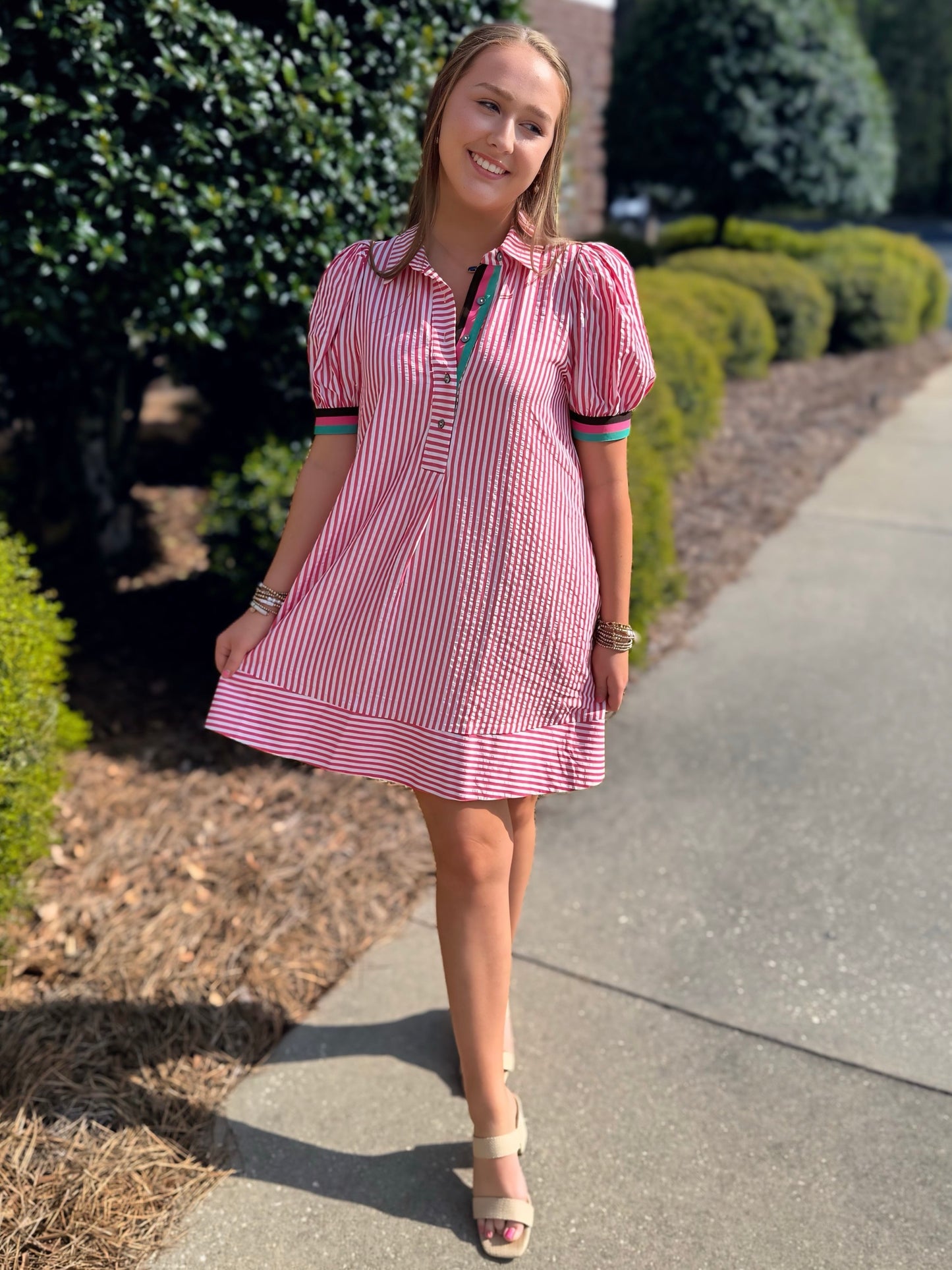 Striped Swing Dress