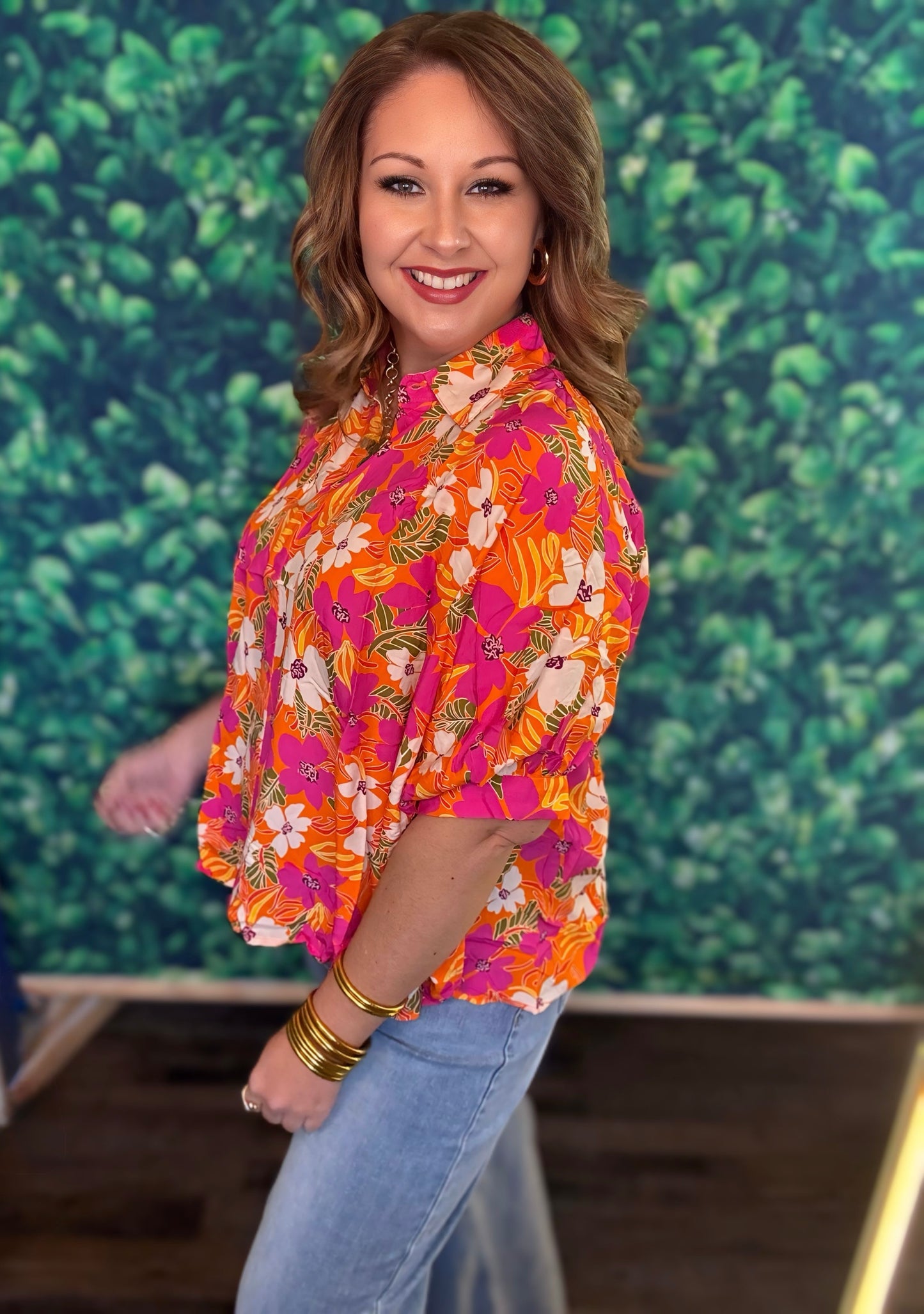 Floral Tropical Top