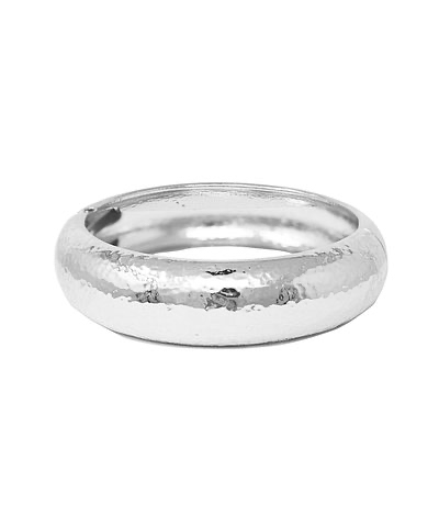 Hammered Round Bangle Bracelet