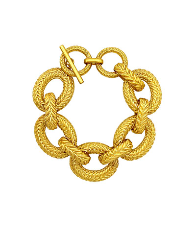 Herringbone Texture Linked Bracelet