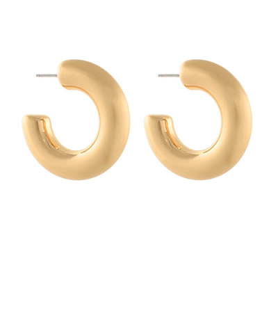 Puffy Metal Hoops