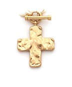 Chunky Cross & Chain Toggle Necklace Set