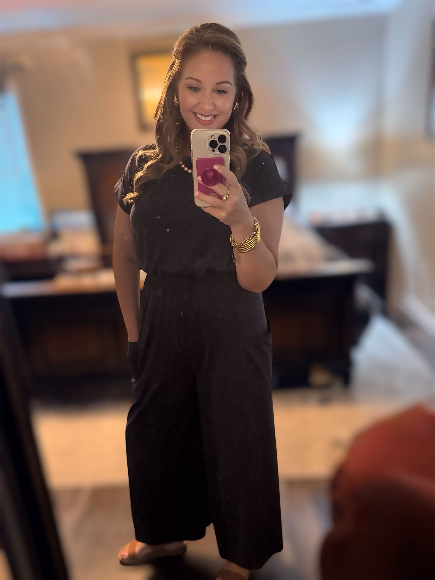 Navy Jersey Jumpsuit