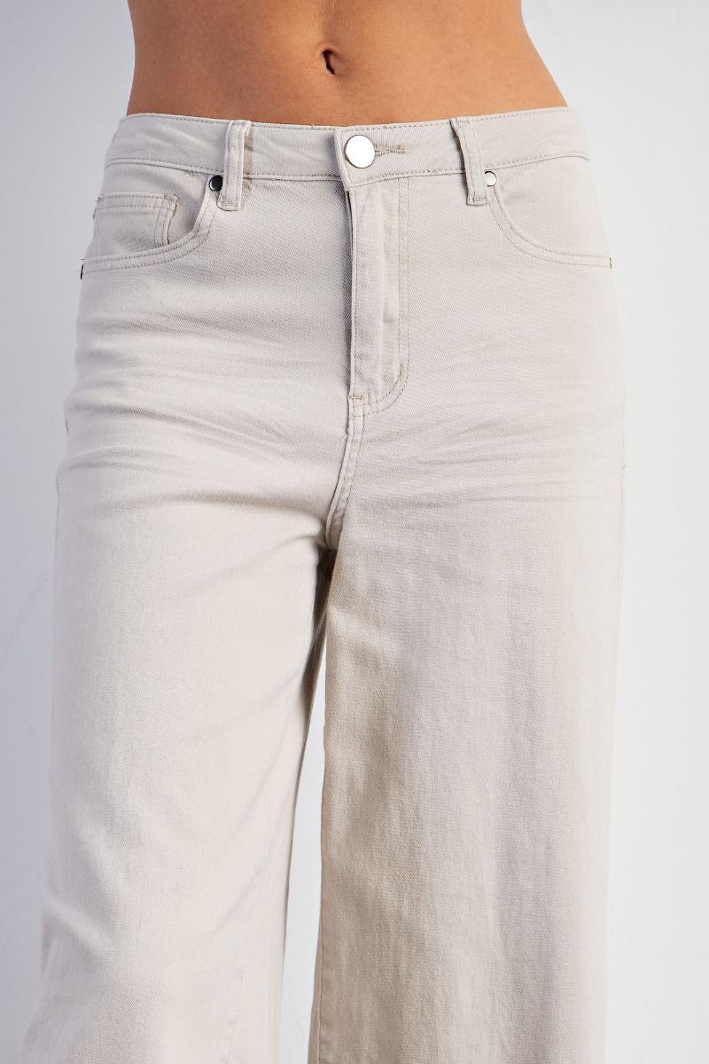 STRETCH HIGH WAISTED PANT Cream