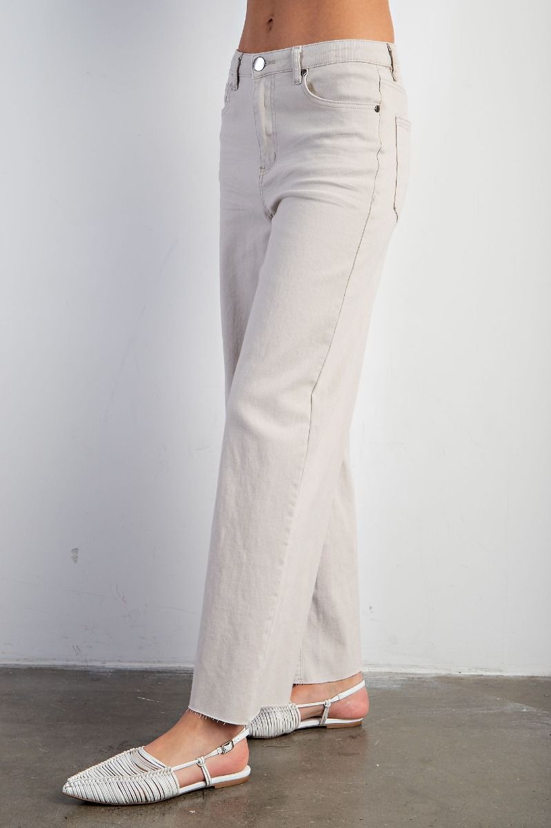 STRETCH HIGH WAISTED PANT Cream