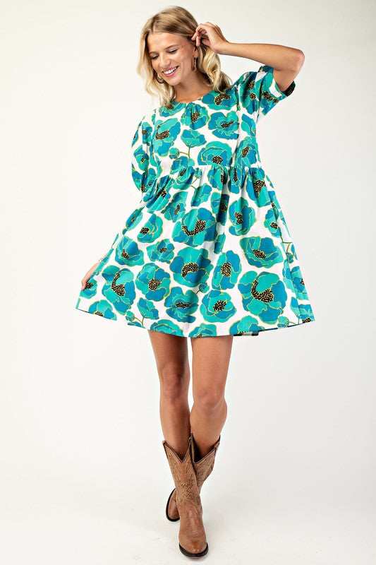 Green Poppy Dress