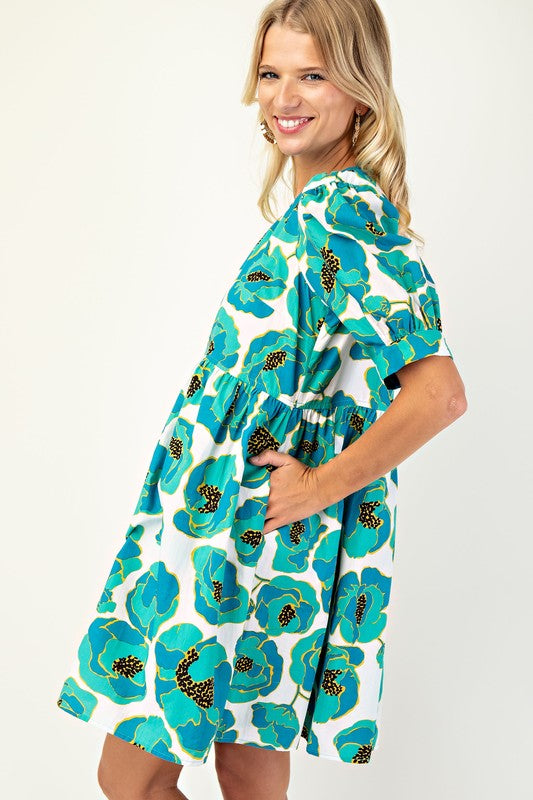 Green Poppy Dress