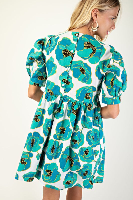 Green Poppy Dress