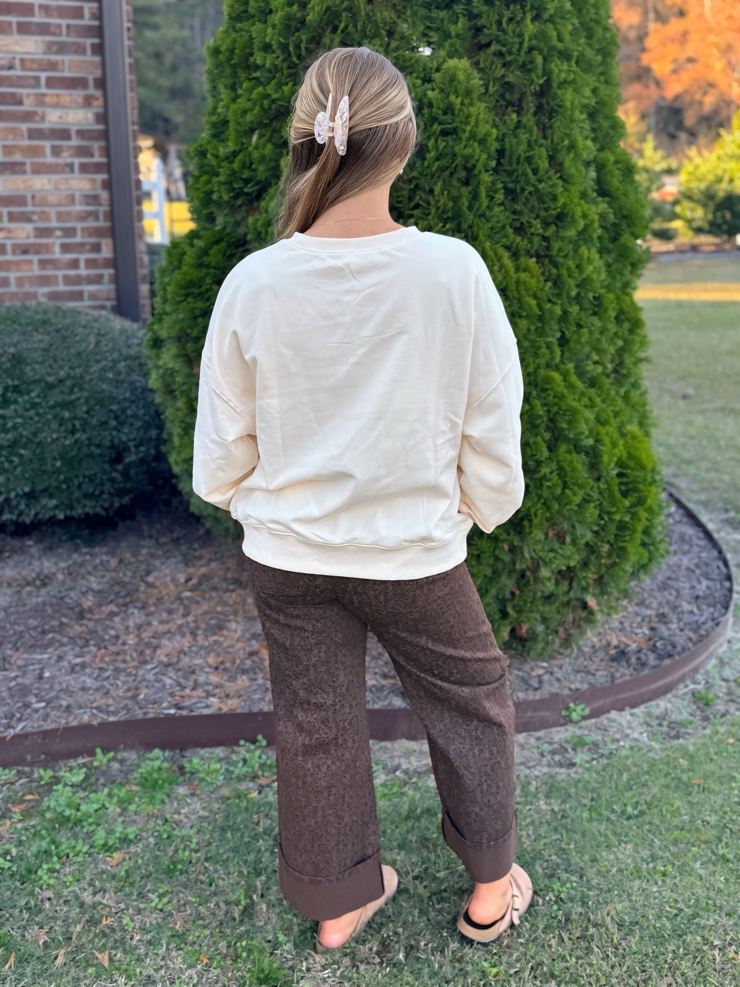 Nutcracker Patch Pullover Top