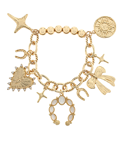 Western Theme Charm Bracelet