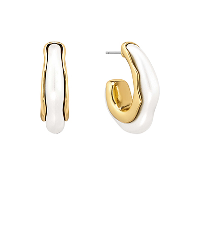 Two Toned Metal Hoops