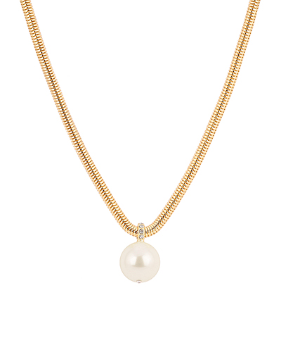 25mm Pearl Omega Necklace
