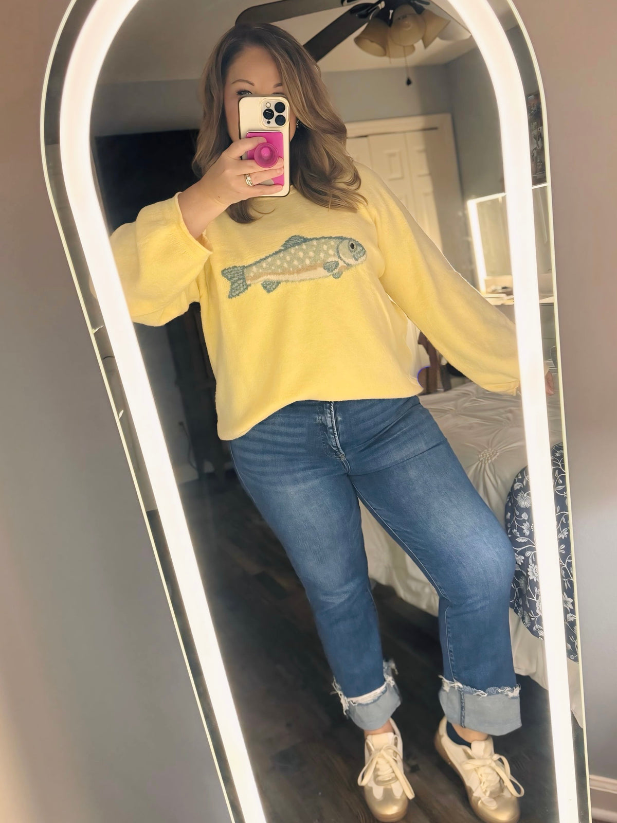Trout Oversized Sweater Top– Butter Yellow