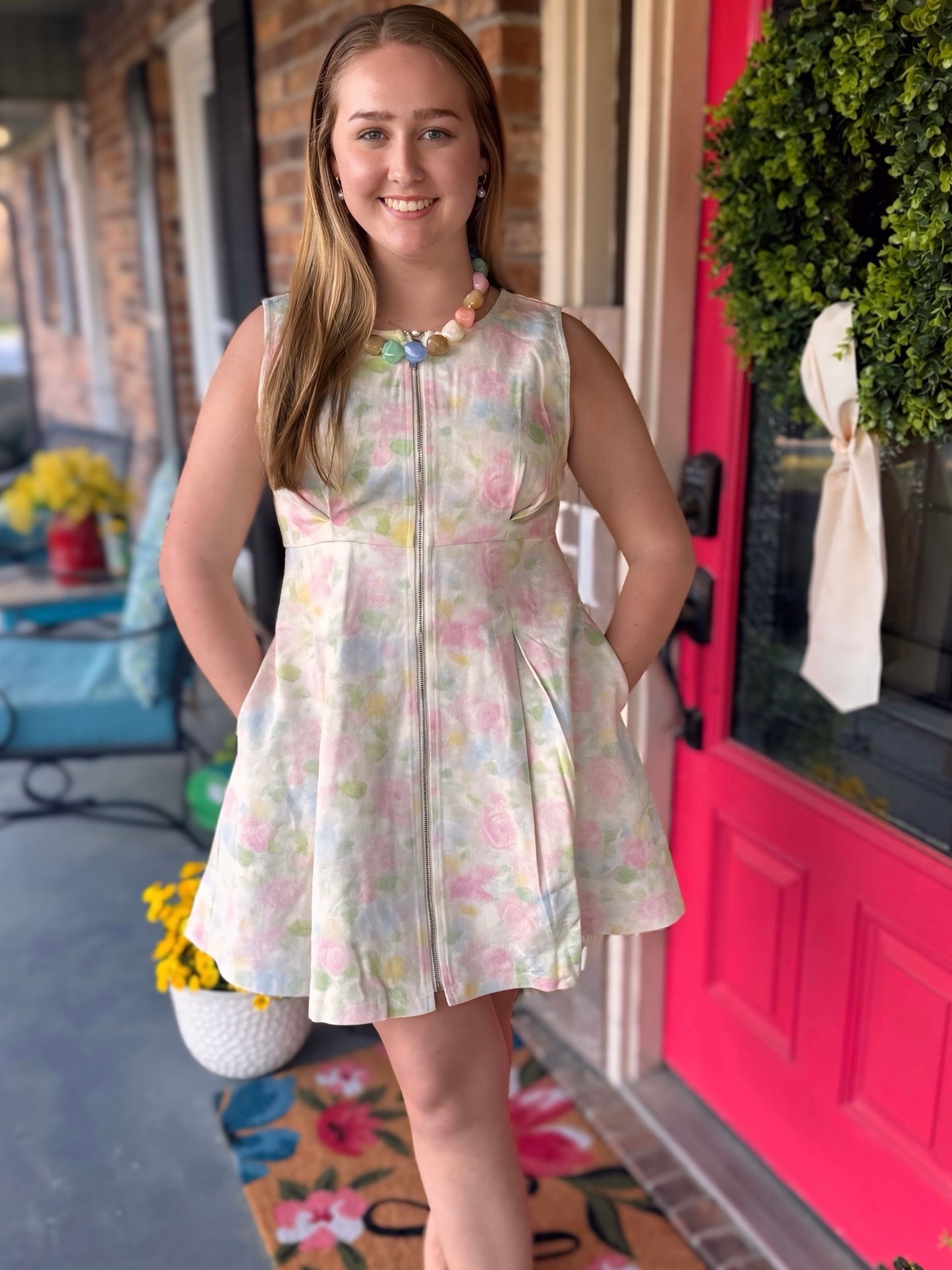 Entro Sleeveless Mini Dress