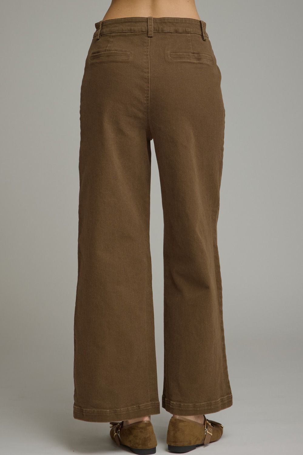 Entro Brown Pants with Horse Bit Detail