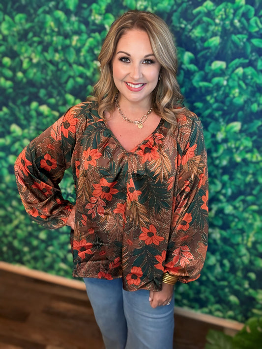 Fall Floral Top