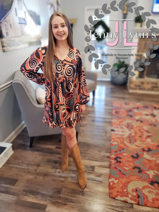 Retro fall dress