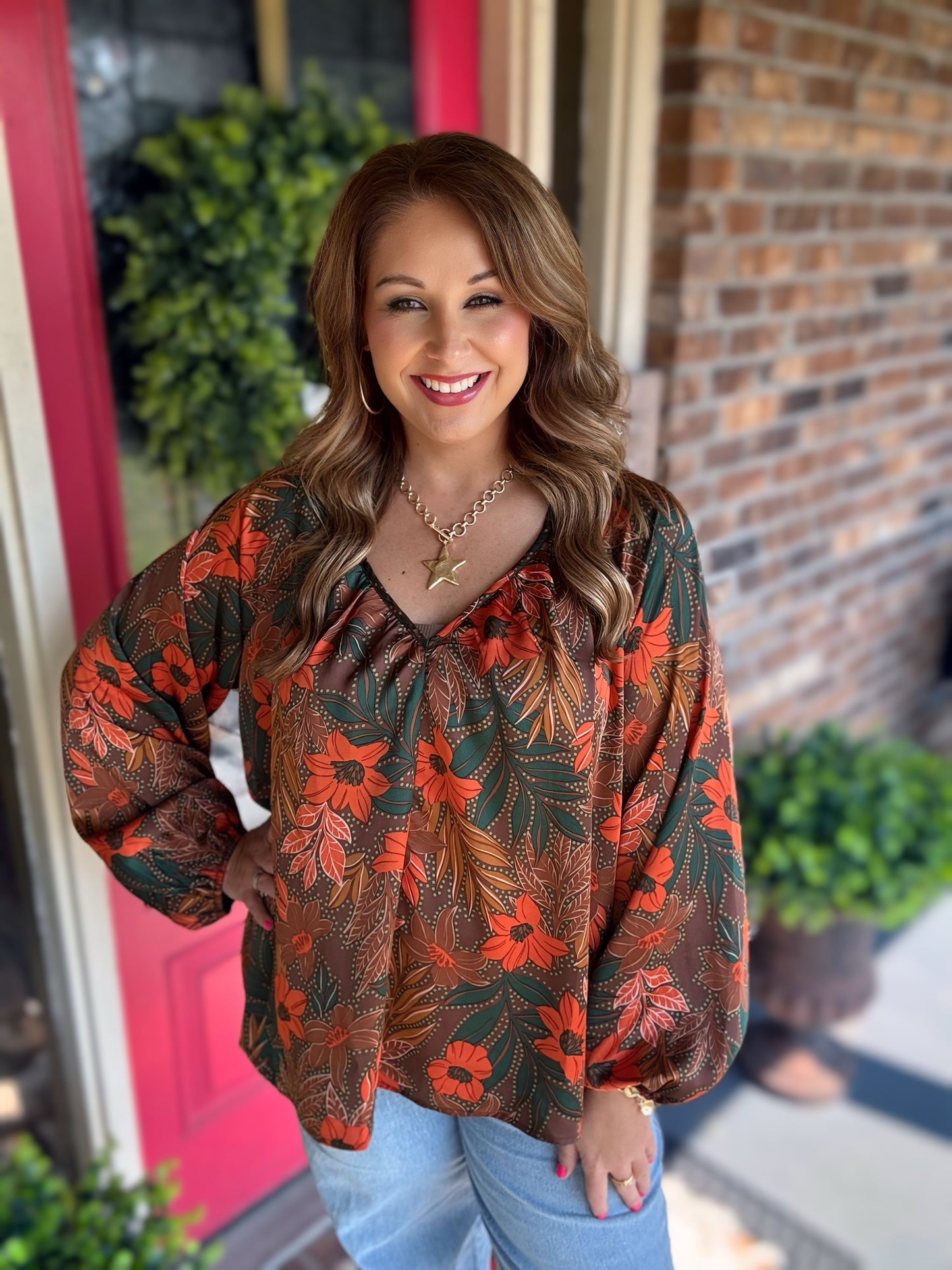 Fall Floral Top