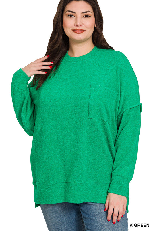 Kelly Green Oversized Top