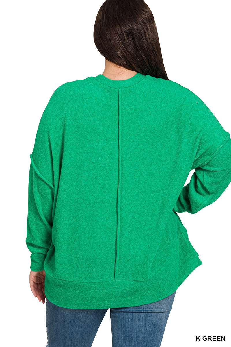 Kelly Green Oversized Top