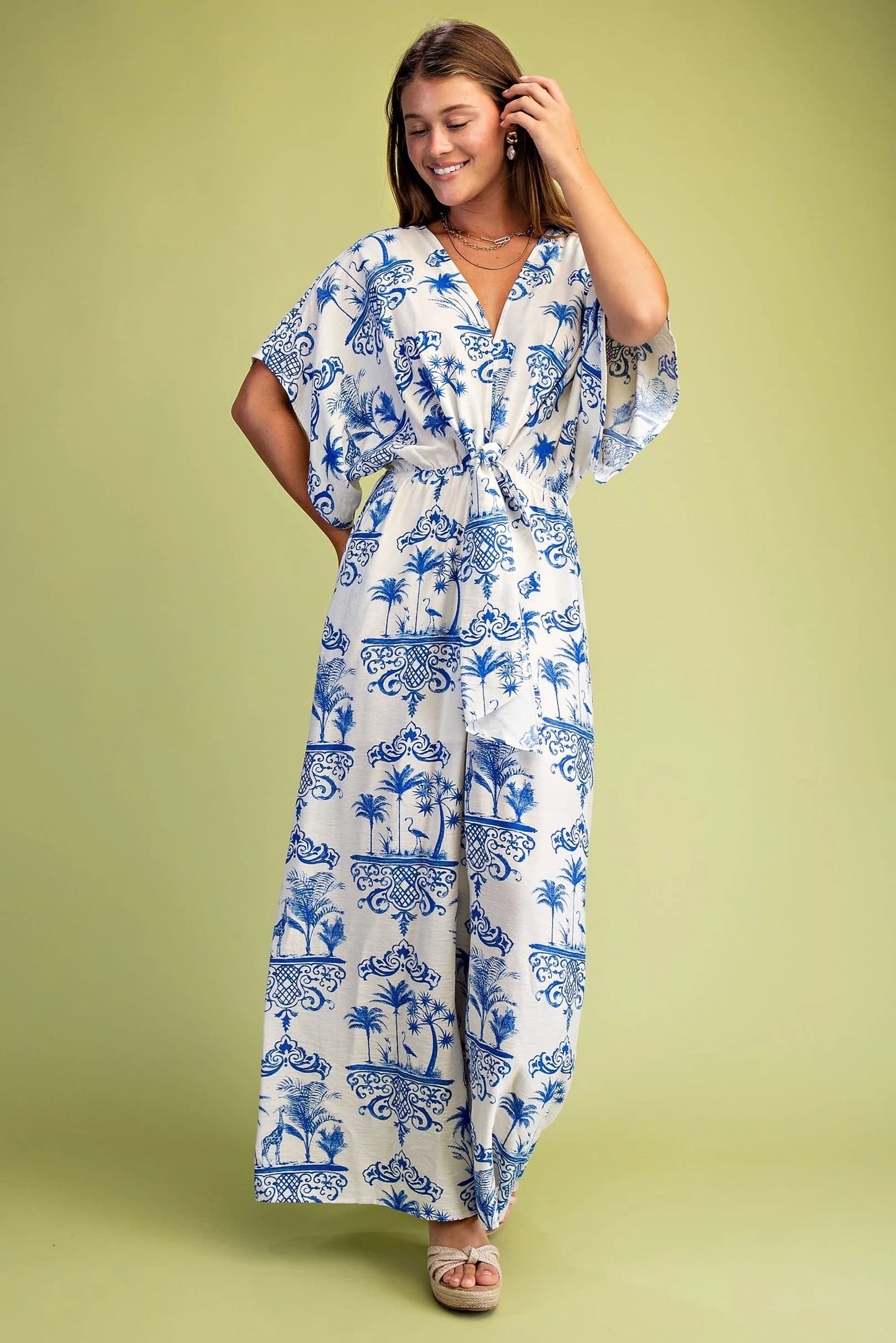 Gigio Vacation Blue/White Jumpsuit