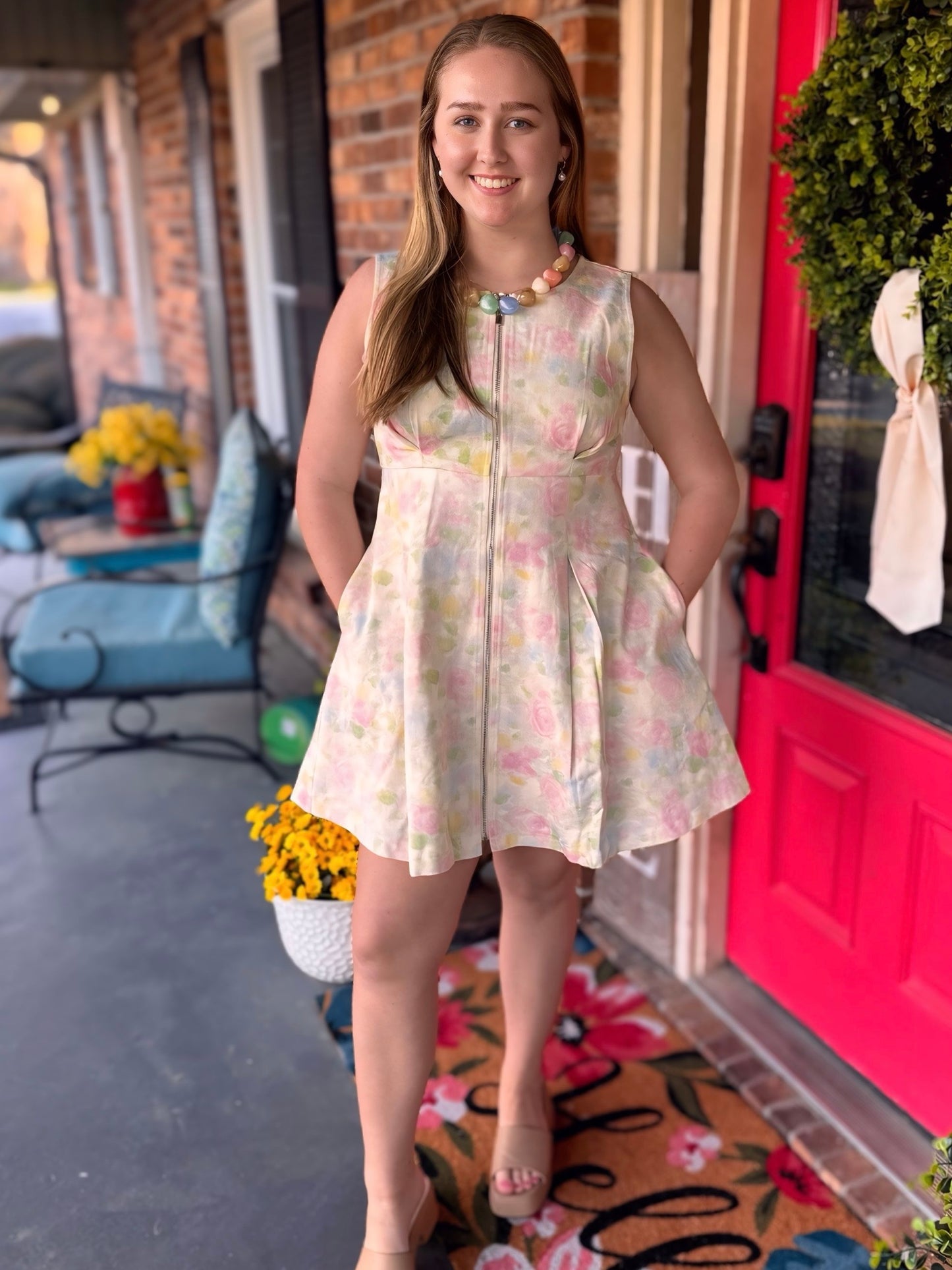 Entro Sleeveless Mini Dress