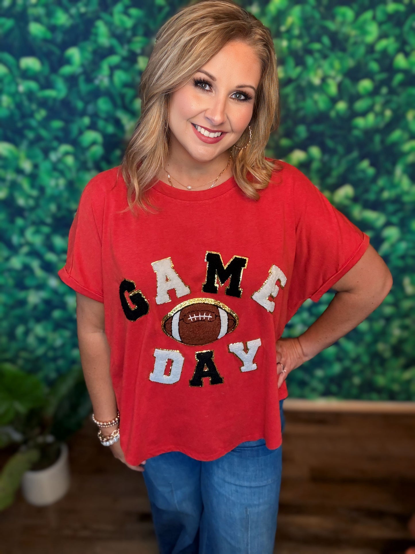 Game Day Top in Red