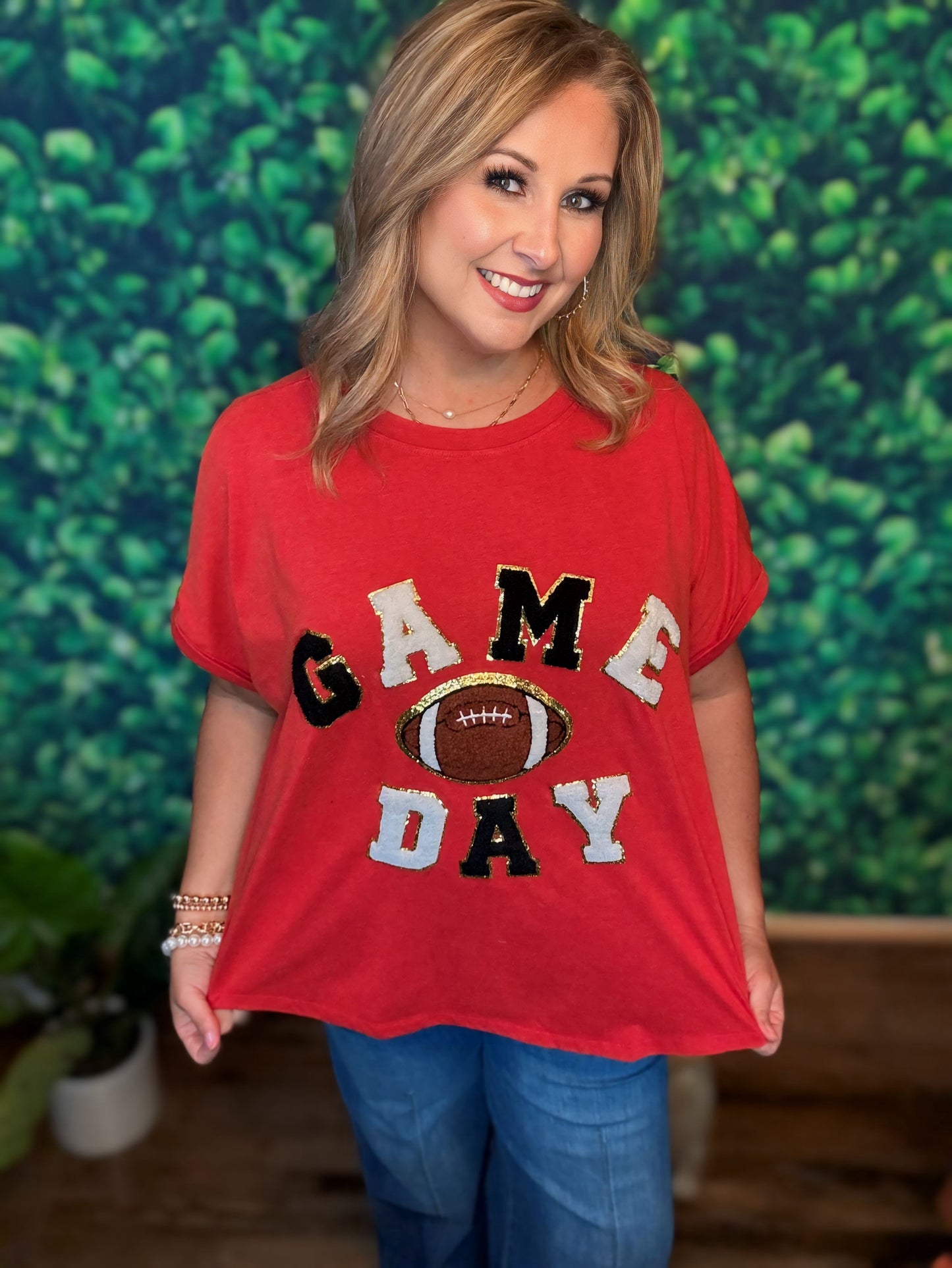 Game Day Top in Red