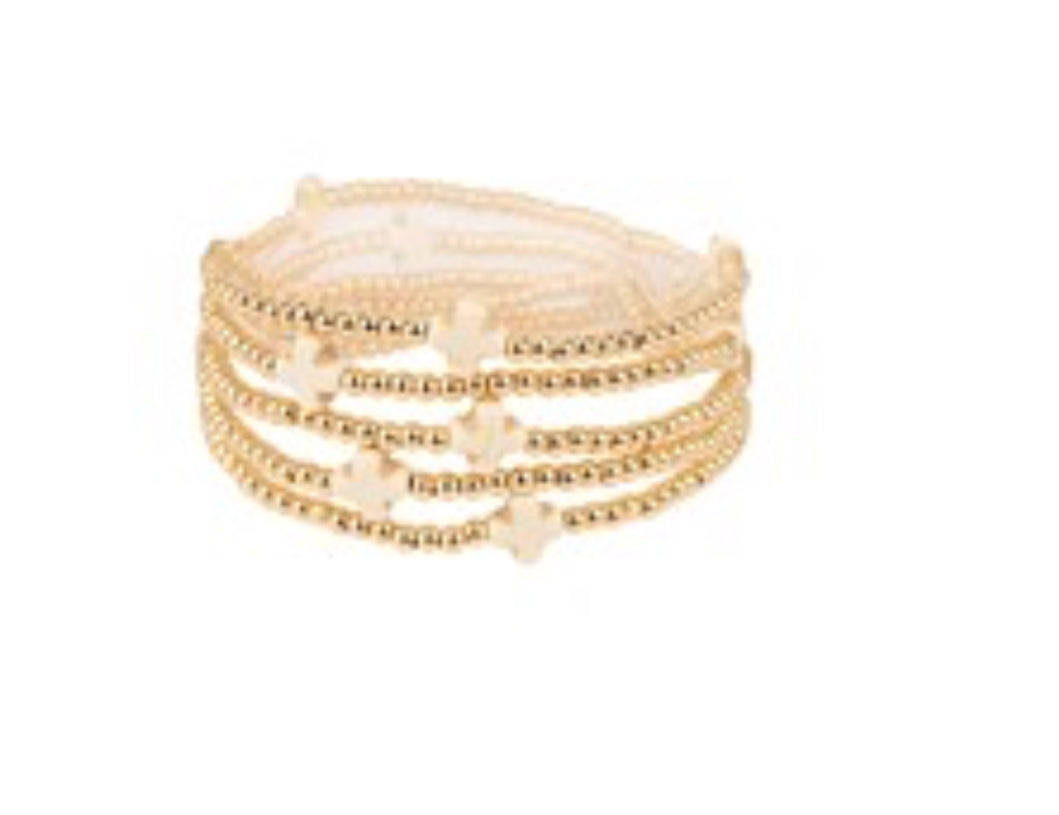 Cross & CCB Multi Stackable BraceletS