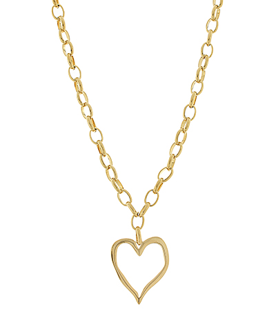 Open Heart Stainless Steel Necklace