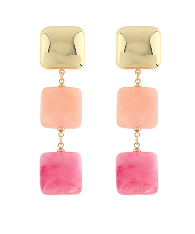 Acrylic Square Earrings