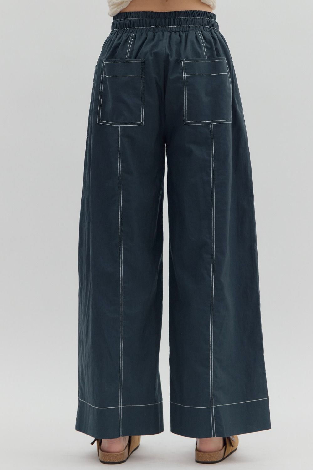 Navy Drawstring Pant