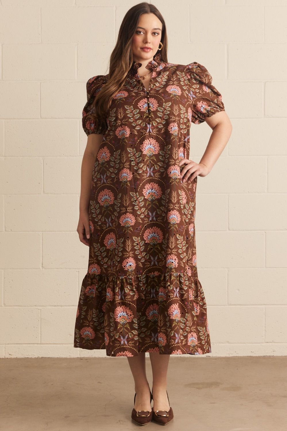 Entro Floral Midi Dress