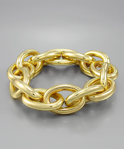 Oval link Stretch Bracelet