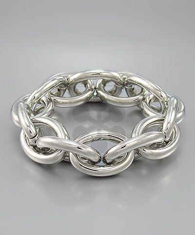 Oval link Stretch Bracelet