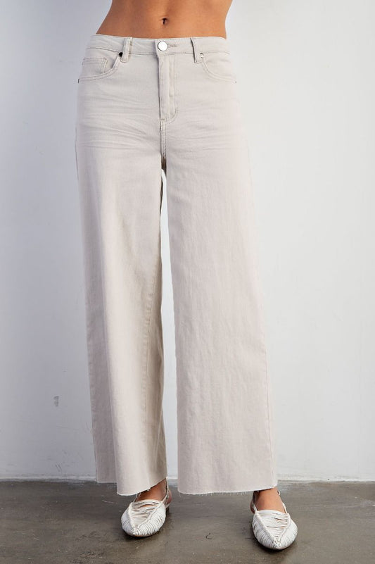 STRETCH HIGH WAISTED PANT Cream