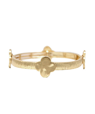 Clover Station & Brushed Bracelet Gold