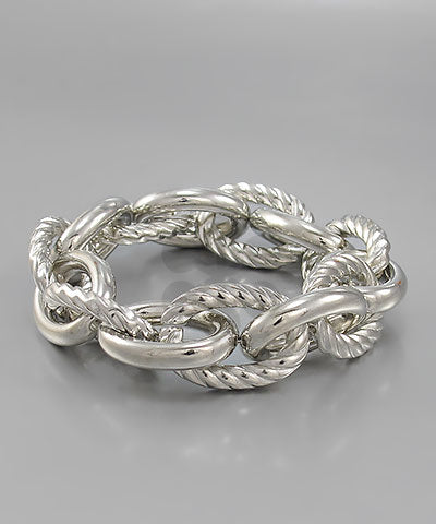 Silver Curb Link Bracelet