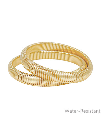 Water Resistant 2 Row 10mm Flexile Omega Bracelet