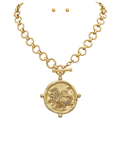 Gamecocks Pendant Necklace Set