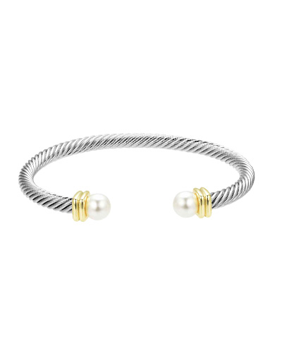 TT Pearl Accent Cable Bracelet