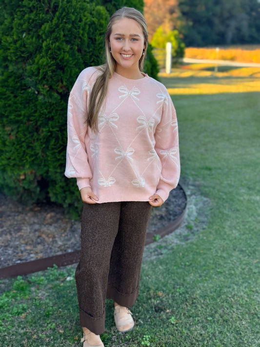 Sew in Love Bow Sweater Top